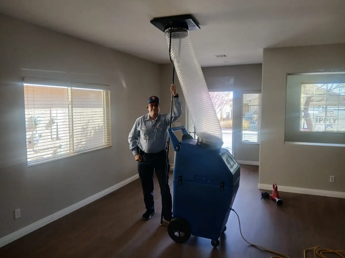 Professional Dryer Vent Cleaning work inside a Chocolay home